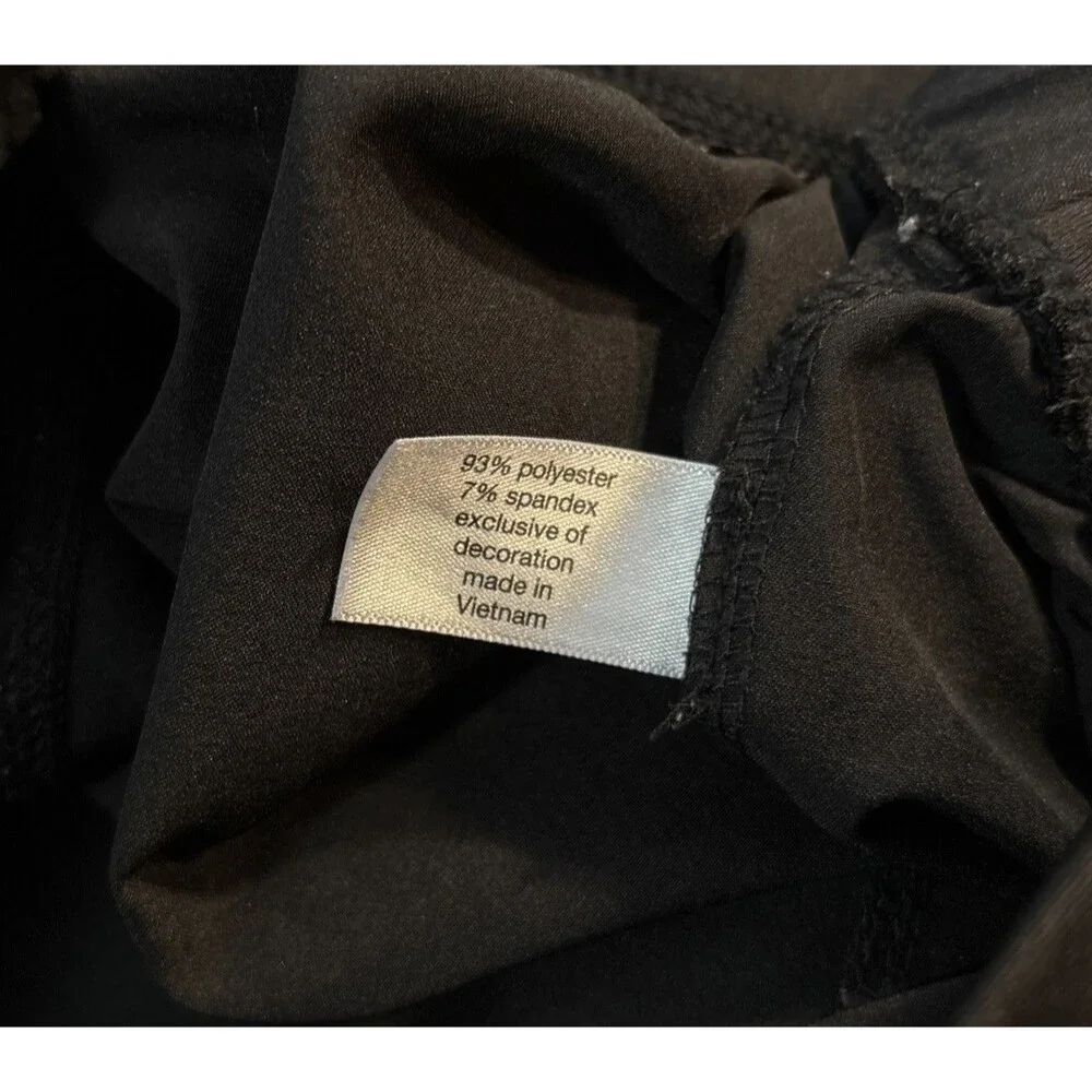 Livi by Lane Bryant Capris Trouser Elastic Lightweight Size 22/24 Black Pockets